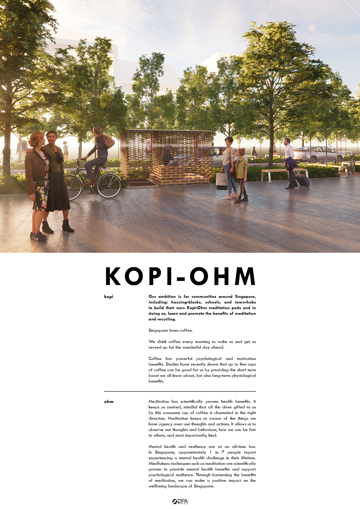 Kopi-Ohm : Coffee to Calm Us.