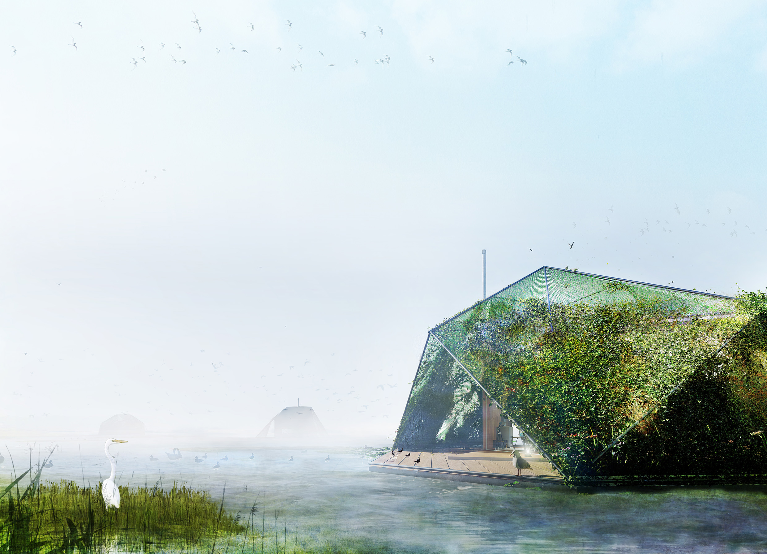 The third shore -floating livable gardens