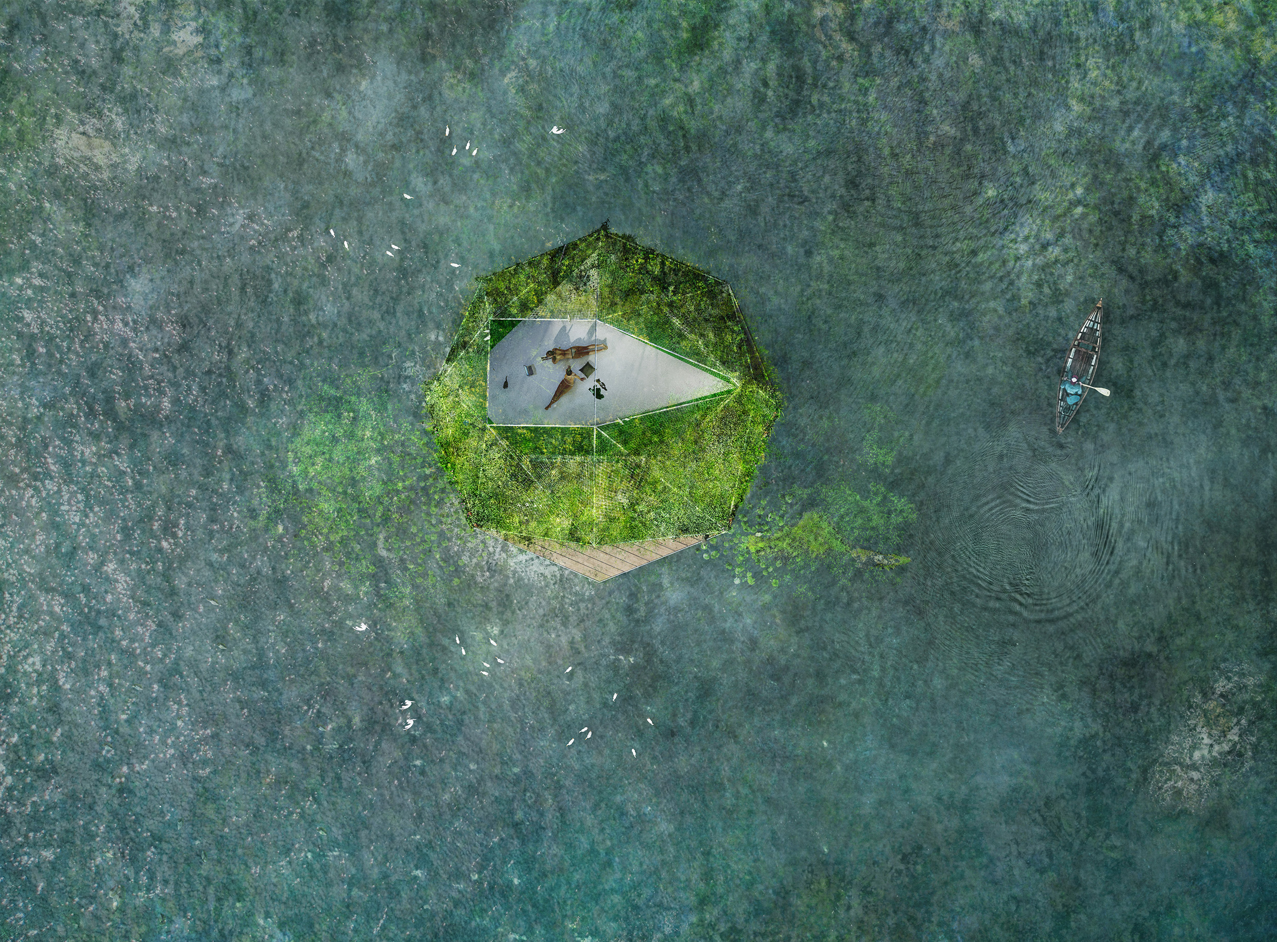 The third shore -floating livable gardens