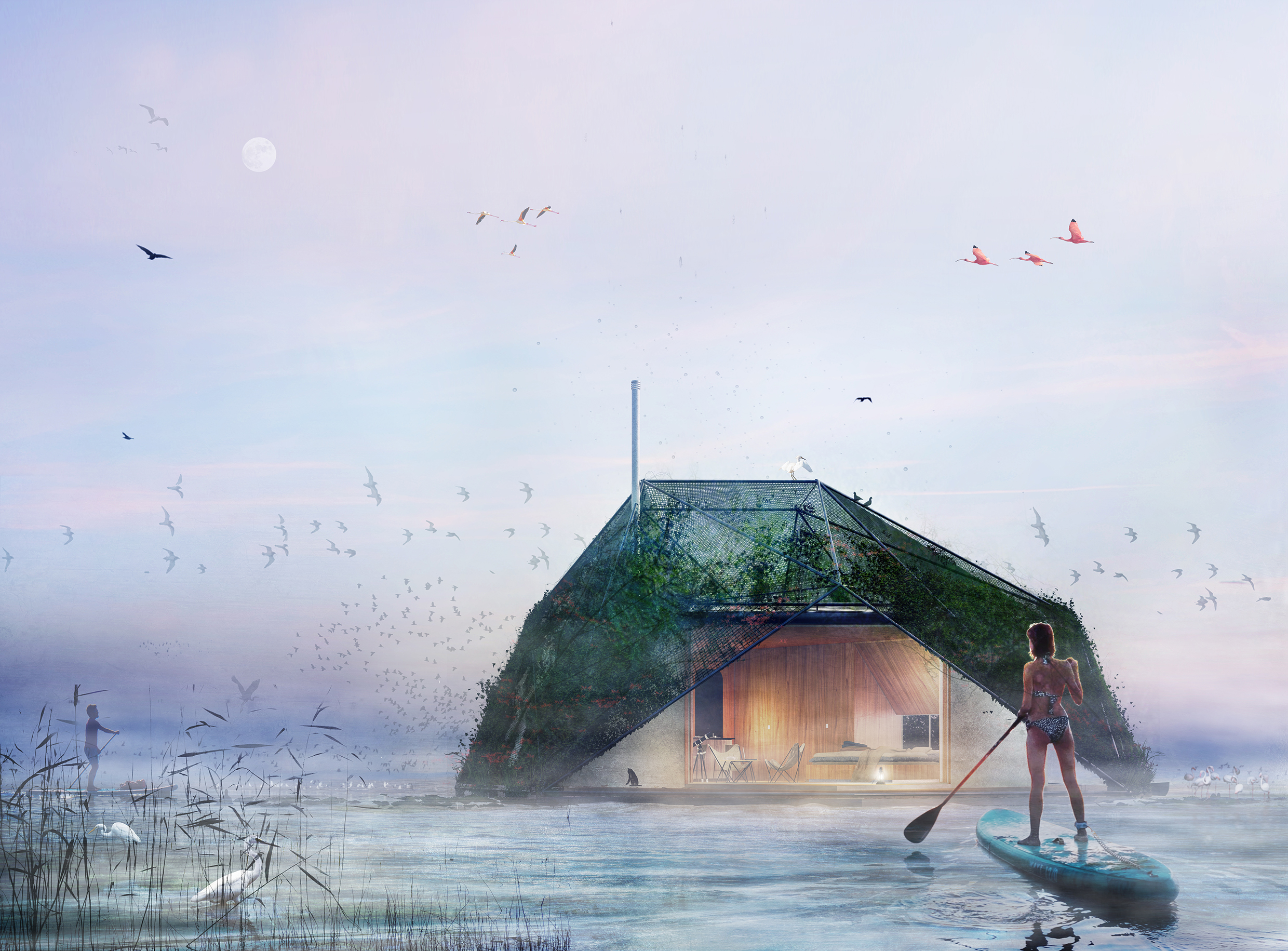 The third shore -floating livable gardens